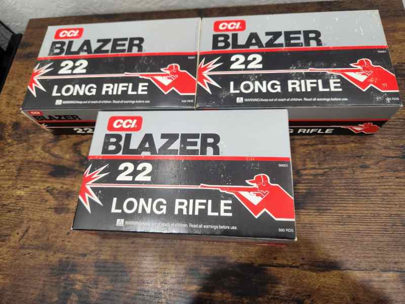 Vintage CCI Blazer 22lr 3 brick 1500rds*