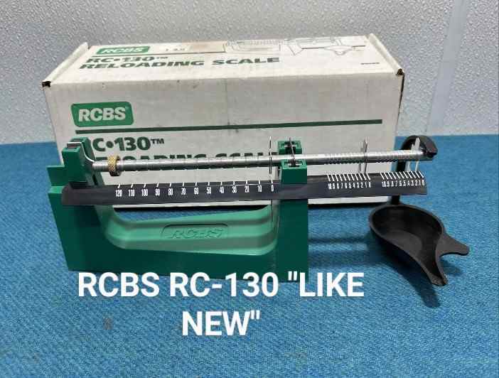 RCBS RC130 mechanical powder scale.