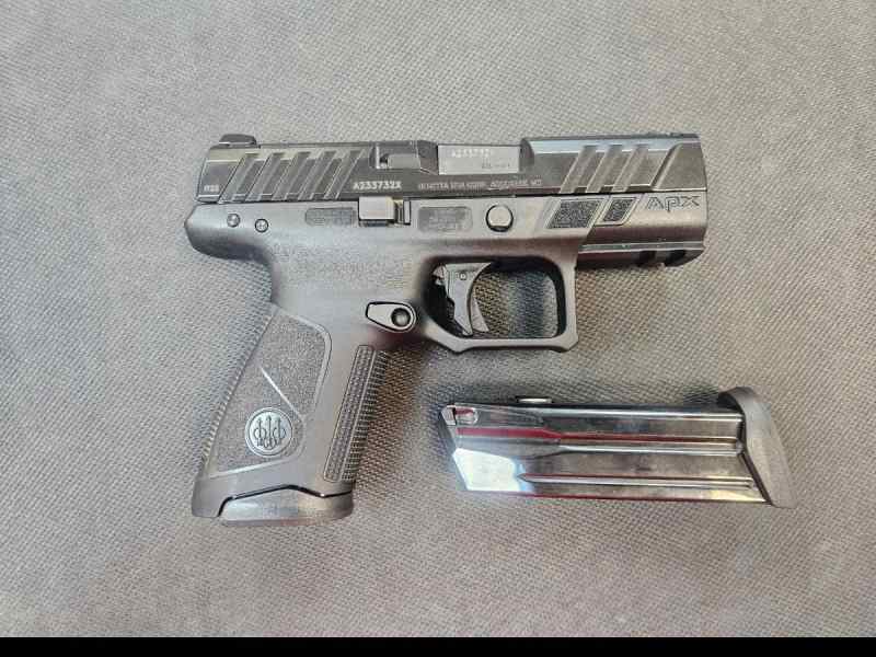 Used Beretta APX A-1 9MM, 15+1, 2 Mags w/box