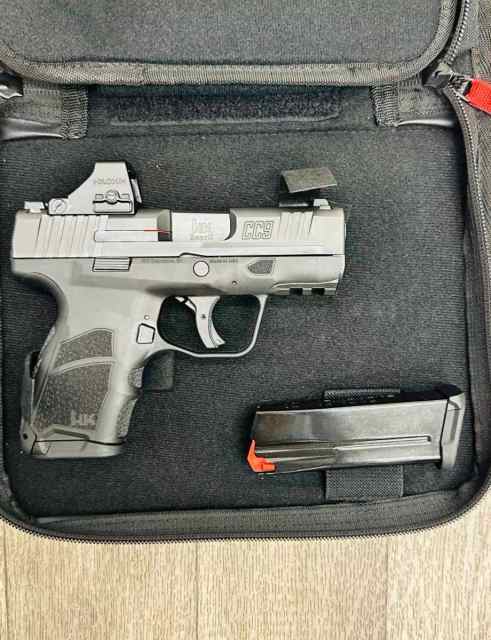 H&amp;K CC9 9mm w/2-10rd Holosun 407K green dot