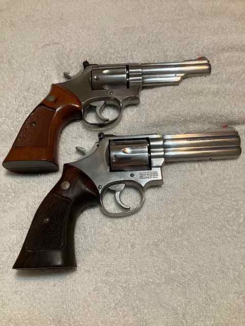 Two Minty Old S&amp;W PreLocks 357 Magnum 